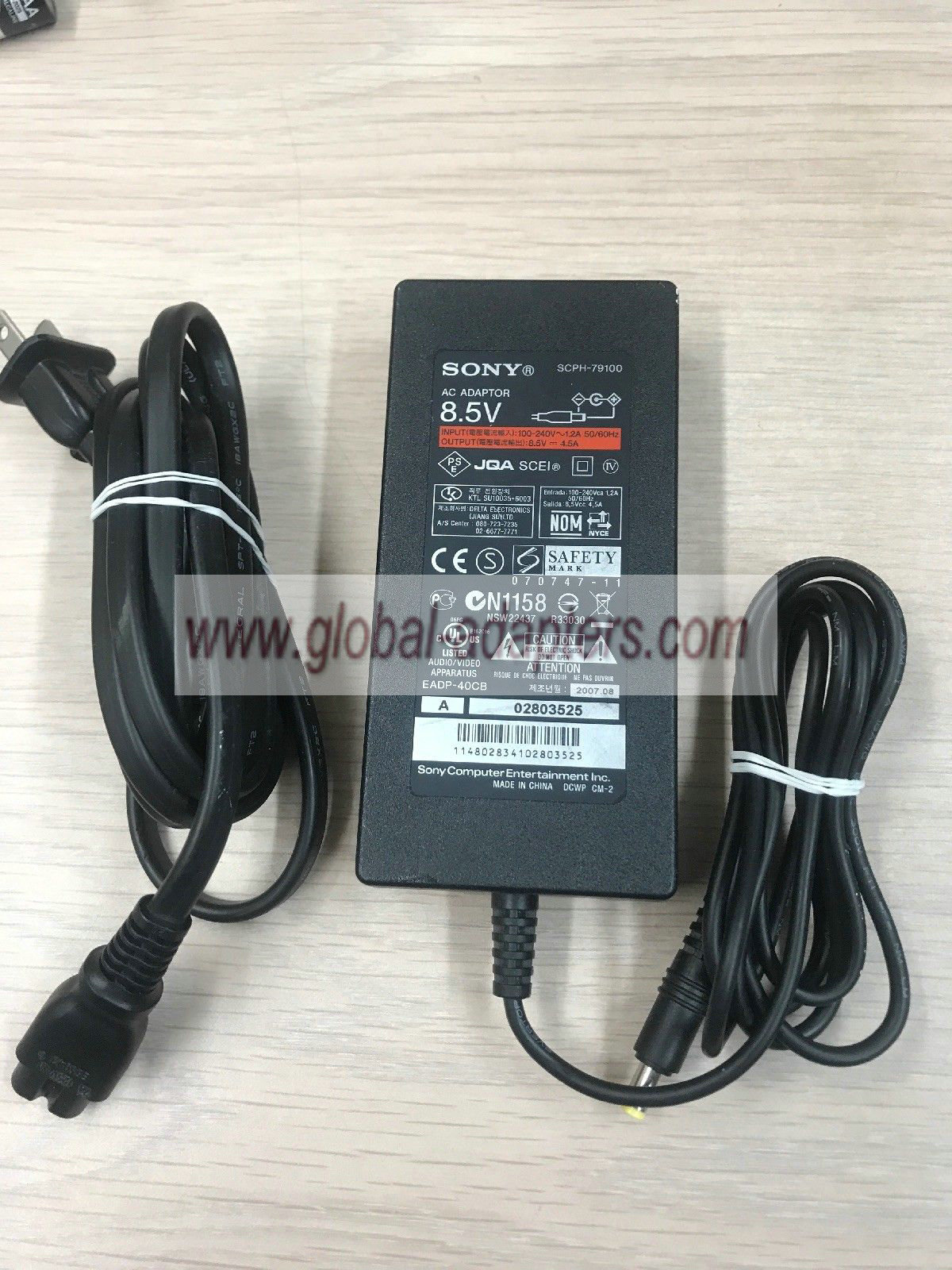 New Sony SCPH-79100 8.5V DC 4.5A Playstation 2 AC Power Supply Adapter